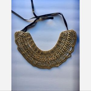 Gold necklace statement piece